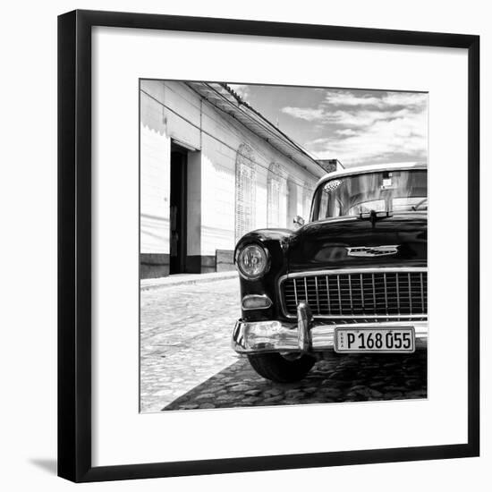 Cuba Fuerte Collection SQ BW - Classic Car 1955 Chevy-Philippe Hugonnard-Framed Photographic Print