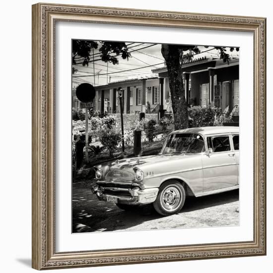 Cuba Fuerte Collection SQ BW - Classic Car in Vinales-Philippe Hugonnard-Framed Photographic Print