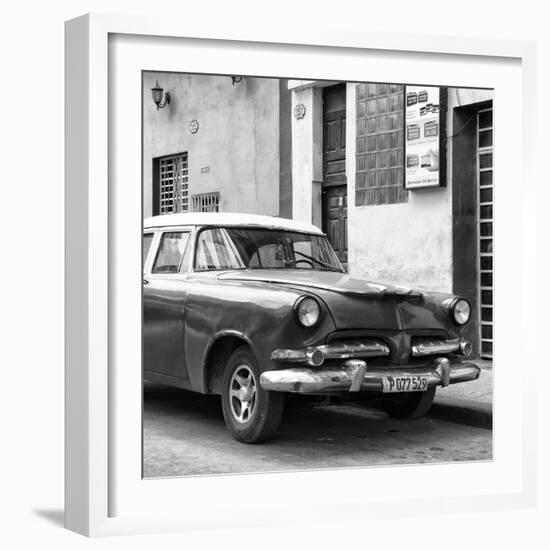 Cuba Fuerte Collection SQ BW - Classic Car-Philippe Hugonnard-Framed Photographic Print