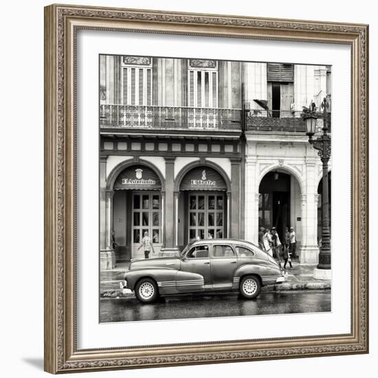 Cuba Fuerte Collection SQ BW - Colorful Architecture and Classic Car-Philippe Hugonnard-Framed Photographic Print