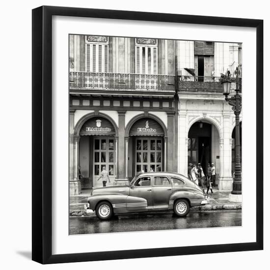 Cuba Fuerte Collection SQ BW - Colorful Architecture and Classic Car-Philippe Hugonnard-Framed Photographic Print