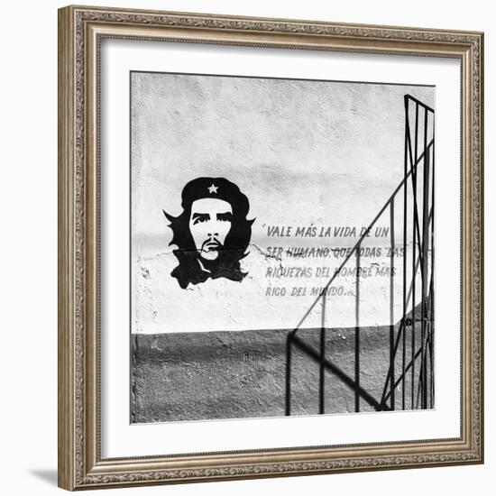 Cuba Fuerte Collection SQ BW - Cuban Facade-Philippe Hugonnard-Framed Photographic Print