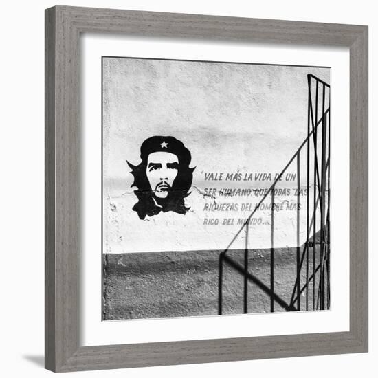 Cuba Fuerte Collection SQ BW - Cuban Facade-Philippe Hugonnard-Framed Photographic Print