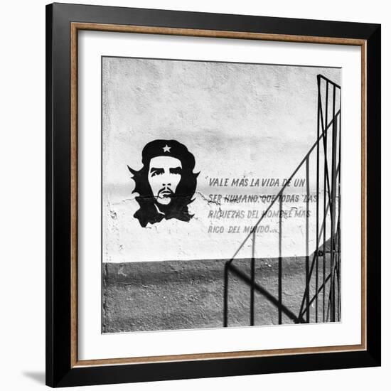 Cuba Fuerte Collection SQ BW - Cuban Facade-Philippe Hugonnard-Framed Photographic Print