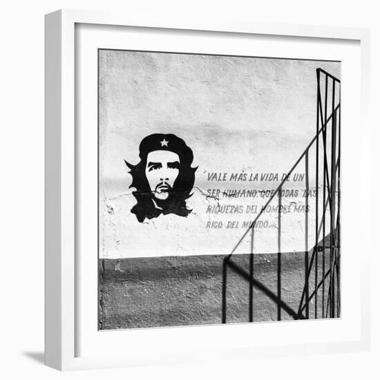 Cuba Fuerte Collection SQ BW - Cuban Facade-Philippe Hugonnard-Framed Photographic Print