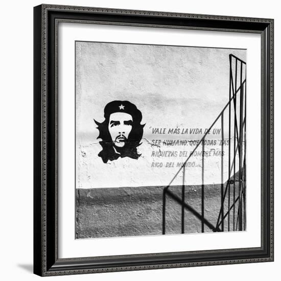 Cuba Fuerte Collection SQ BW - Cuban Facade-Philippe Hugonnard-Framed Photographic Print