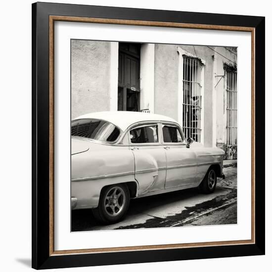 Cuba Fuerte Collection SQ BW - Cuban Taxi-Philippe Hugonnard-Framed Photographic Print