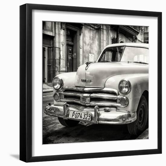 Cuba Fuerte Collection SQ BW - Dodge Classic Car-Philippe Hugonnard-Framed Photographic Print