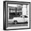 Cuba Fuerte Collection SQ BW - Havana Club and Classic Car II-Philippe Hugonnard-Framed Photographic Print