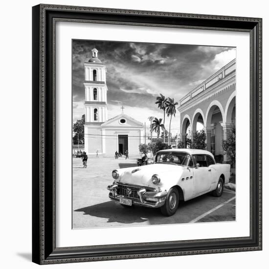 Cuba Fuerte Collection SQ BW - Main square of Santa Clara II-Philippe Hugonnard-Framed Photographic Print