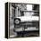 Cuba Fuerte Collection SQ BW - Old Ford Car II-Philippe Hugonnard-Framed Stretched Canvas