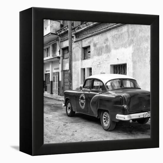 Cuba Fuerte Collection SQ BW - Old Taxi Pontiac 1953-Philippe Hugonnard-Framed Stretched Canvas