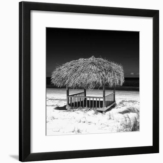 Cuba Fuerte Collection SQ BW - Paradise Beach-Philippe Hugonnard-Framed Photographic Print