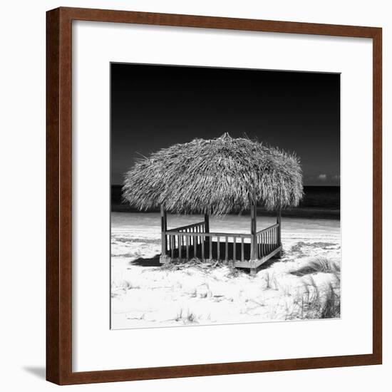 Cuba Fuerte Collection SQ BW - Paradise Beach-Philippe Hugonnard-Framed Photographic Print