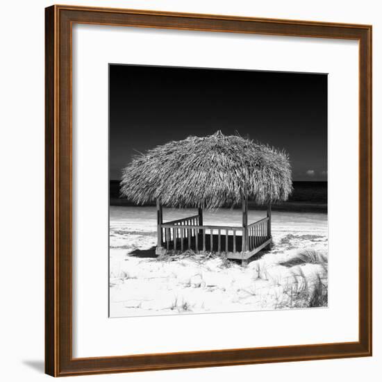 Cuba Fuerte Collection SQ BW - Paradise Beach-Philippe Hugonnard-Framed Photographic Print