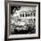 Cuba Fuerte Collection SQ BW - Retro Car in the Street-Philippe Hugonnard-Framed Photographic Print