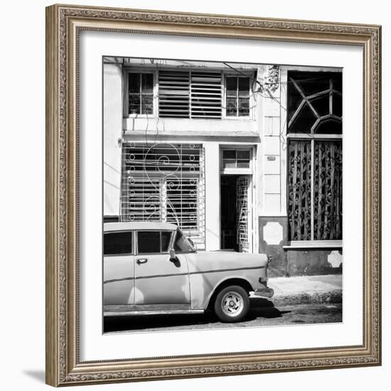 Cuba Fuerte Collection SQ BW - Retro Car-Philippe Hugonnard-Framed Photographic Print