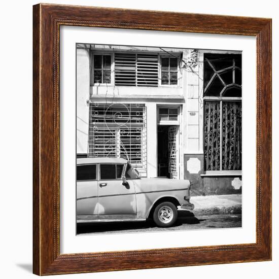 Cuba Fuerte Collection SQ BW - Retro Car-Philippe Hugonnard-Framed Photographic Print