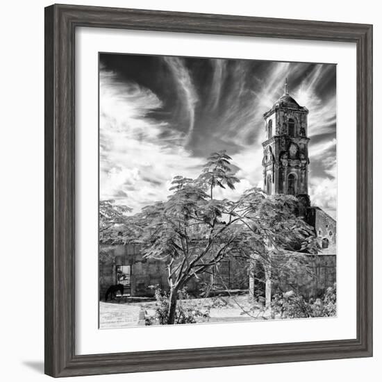 Cuba Fuerte Collection SQ BW - Santa Ana Church in Trinidad II-Philippe Hugonnard-Framed Photographic Print