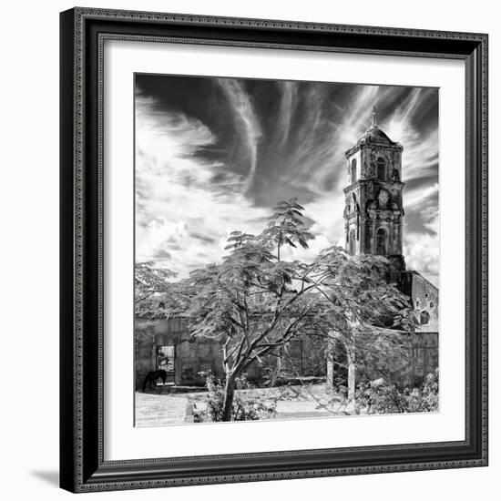 Cuba Fuerte Collection SQ BW - Santa Ana Church in Trinidad II-Philippe Hugonnard-Framed Photographic Print