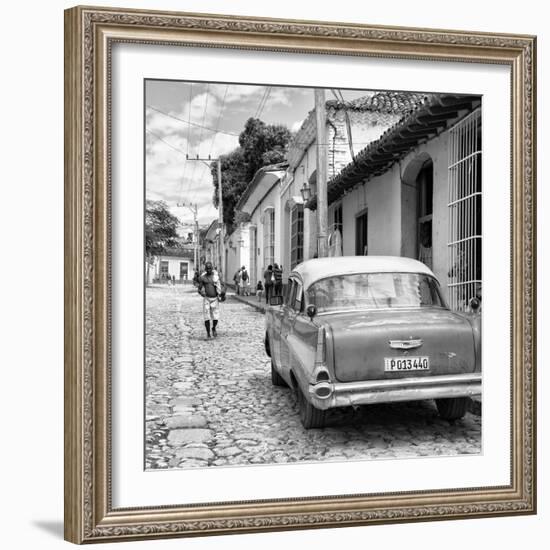 Cuba Fuerte Collection SQ BW - Street Scene Trinidad II-Philippe Hugonnard-Framed Photographic Print