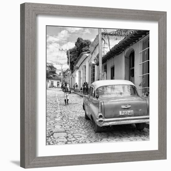 Cuba Fuerte Collection SQ BW - Street Scene Trinidad II-Philippe Hugonnard-Framed Photographic Print