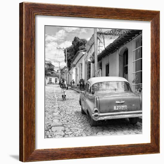 Cuba Fuerte Collection SQ BW - Street Scene Trinidad II-Philippe Hugonnard-Framed Photographic Print