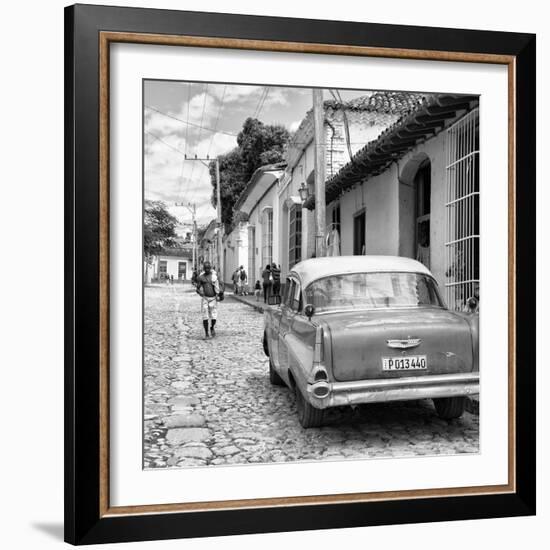 Cuba Fuerte Collection SQ BW - Street Scene Trinidad II-Philippe Hugonnard-Framed Photographic Print