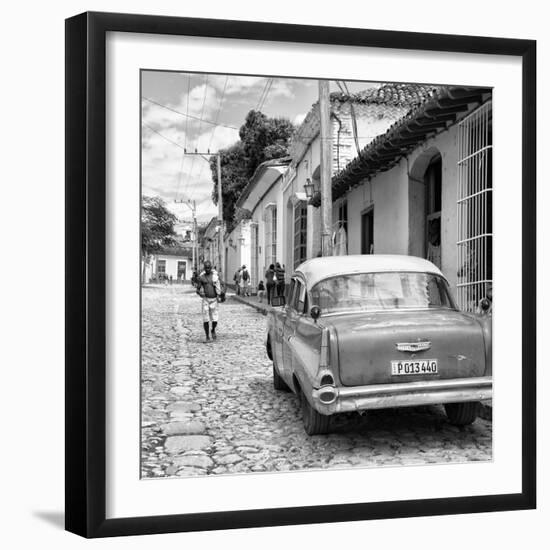 Cuba Fuerte Collection SQ BW - Street Scene Trinidad II-Philippe Hugonnard-Framed Photographic Print