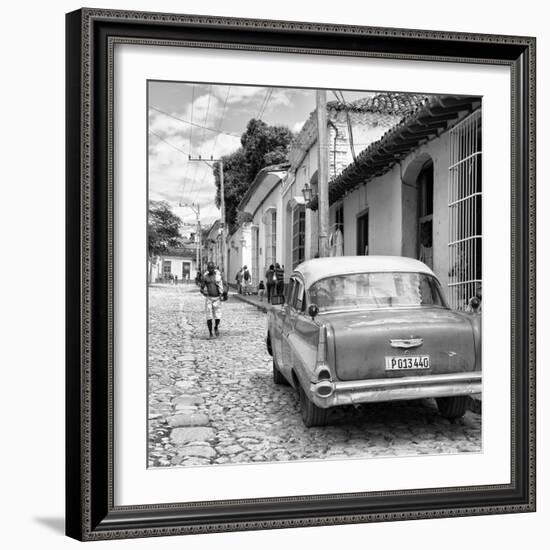 Cuba Fuerte Collection SQ BW - Street Scene Trinidad II-Philippe Hugonnard-Framed Photographic Print