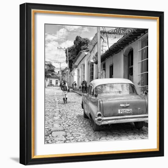 Cuba Fuerte Collection SQ BW - Street Scene Trinidad II-Philippe Hugonnard-Framed Photographic Print