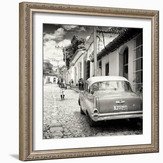 Cuba Fuerte Collection SQ BW - Street Scene Trinidad-Philippe Hugonnard-Framed Photographic Print