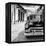 Cuba Fuerte Collection SQ BW - Taxi in Trinidad II-Philippe Hugonnard-Framed Stretched Canvas