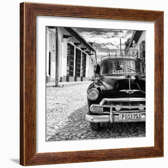 Cuba Fuerte Collection SQ BW - Taxi in Trinidad II-Philippe Hugonnard-Framed Photographic Print