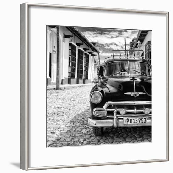 Cuba Fuerte Collection SQ BW - Taxi in Trinidad II-Philippe Hugonnard-Framed Photographic Print