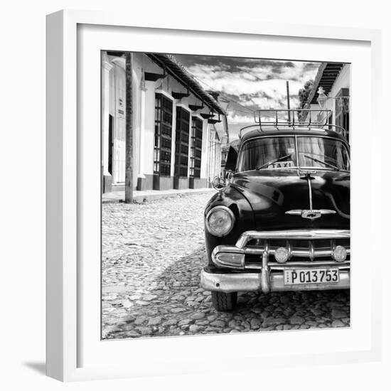 Cuba Fuerte Collection SQ BW - Taxi in Trinidad II-Philippe Hugonnard-Framed Photographic Print