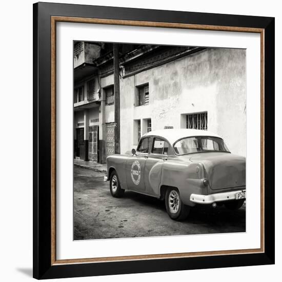 Cuba Fuerte Collection SQ BW - Taxi Pontiac 1953-Philippe Hugonnard-Framed Photographic Print