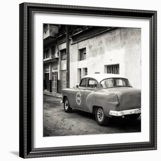 Cuba Fuerte Collection SQ BW - Taxi Pontiac 1953-Philippe Hugonnard-Framed Photographic Print