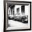 Cuba Fuerte Collection SQ BW - Two Old Classic Cars-Philippe Hugonnard-Framed Photographic Print