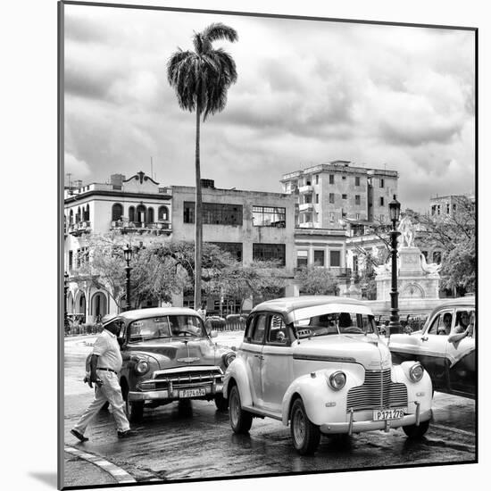 Cuba Fuerte Collection SQ BW - Urban Scene in Havana II-Philippe Hugonnard-Mounted Photographic Print