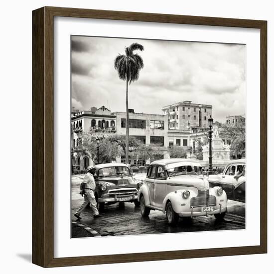 Cuba Fuerte Collection SQ BW - Urban Scene in Havana-Philippe Hugonnard-Framed Photographic Print