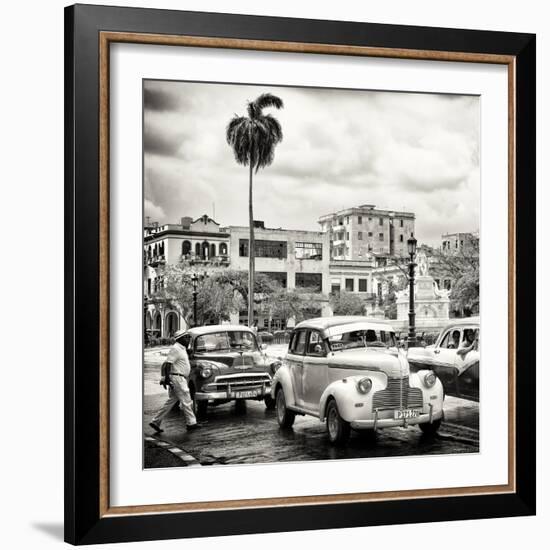 Cuba Fuerte Collection SQ BW - Urban Scene in Havana-Philippe Hugonnard-Framed Photographic Print