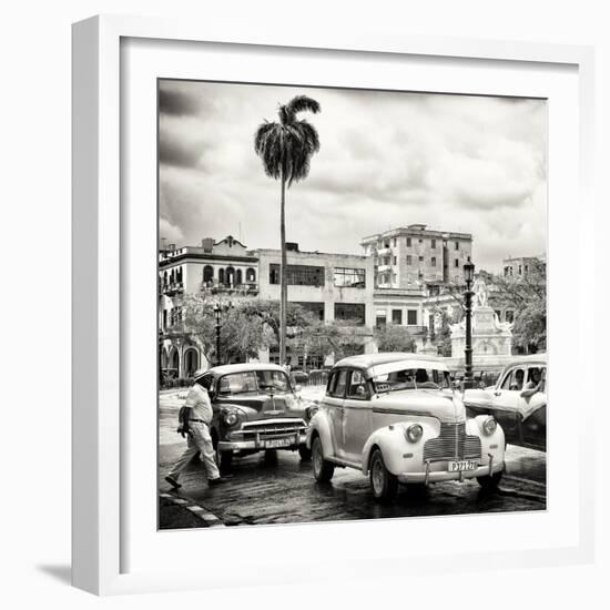 Cuba Fuerte Collection SQ BW - Urban Scene in Havana-Philippe Hugonnard-Framed Photographic Print