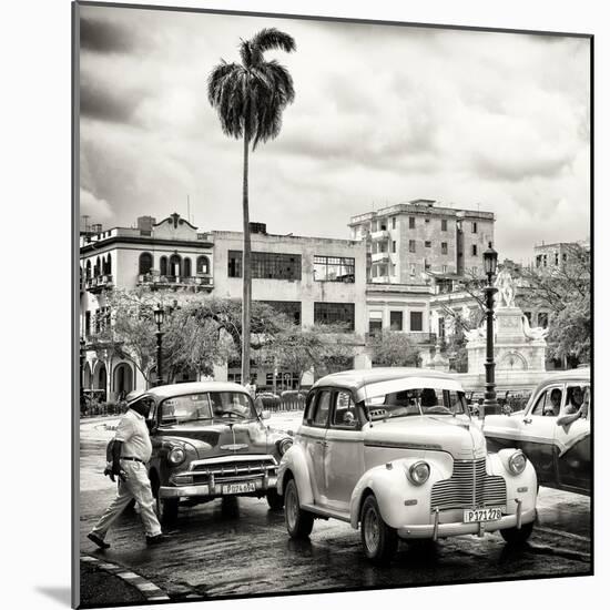 Cuba Fuerte Collection SQ BW - Urban Scene in Havana-Philippe Hugonnard-Mounted Photographic Print