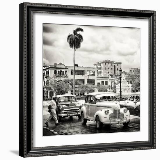 Cuba Fuerte Collection SQ BW - Urban Scene in Havana-Philippe Hugonnard-Framed Photographic Print