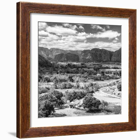 Cuba Fuerte Collection SQ BW - Vinales Valley II-Philippe Hugonnard-Framed Photographic Print