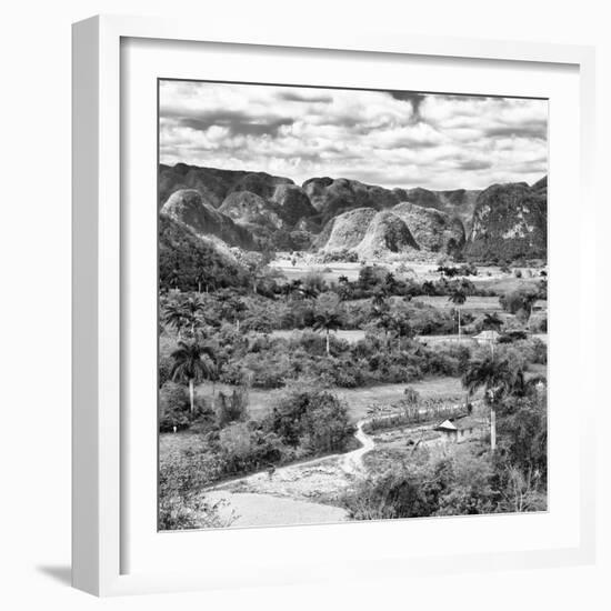 Cuba Fuerte Collection SQ BW - Vinales Valley-Philippe Hugonnard-Framed Photographic Print