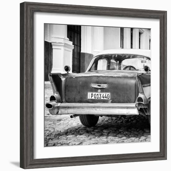 Cuba Fuerte Collection SQ BW - Vintage American Car-Philippe Hugonnard-Framed Photographic Print