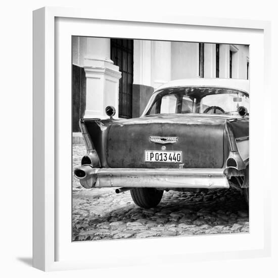 Cuba Fuerte Collection SQ BW - Vintage American Car-Philippe Hugonnard-Framed Photographic Print
