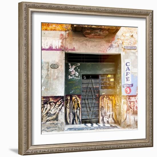 Cuba Fuerte Collection SQ - Cafe Express Havana-Philippe Hugonnard-Framed Photographic Print